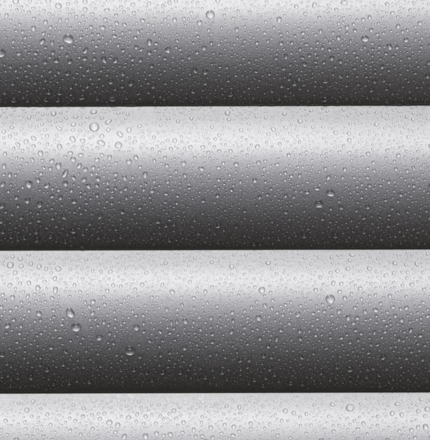 Detailaanzicht van Rolluik-lamellen met druppels